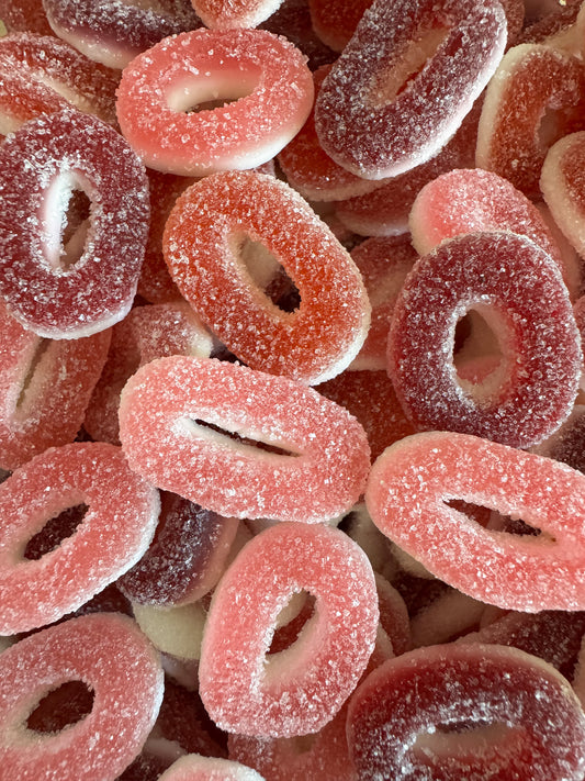 Anneaux Mini Fraise – 100g